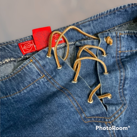 rad Y2k denim mini skirt - Picture 3 of 9